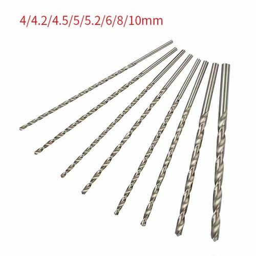 8 Pcs HSS Twist Drill Bit Set Extra Long Spiral Screw Metric