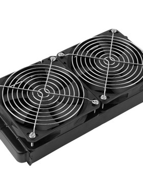 Black Pure Aluminum 240mm Water Cooling cooled Row Heat Exch