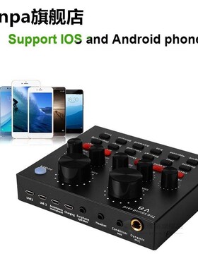 V8 Sound Card Audio Set Interface External Usb Live Micropho