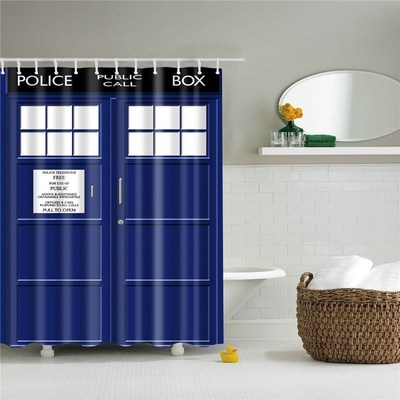 Curtains Bathroom Door-Shower Hooks Polyester-Fabric Home-De