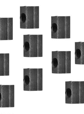 10 T-Nuts with M8 Threaded T-Nuts Made of 45 Steel Installed