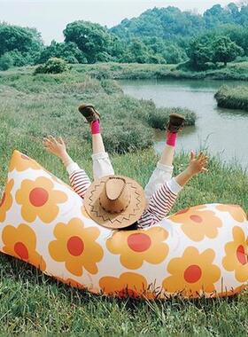 Korea Ins Portable Camp Camping Inflatable Folding Chair Bea