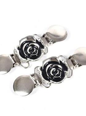 2Pcs Shirt Collar Retro Clip Women Cardigan Sweater Blouse R