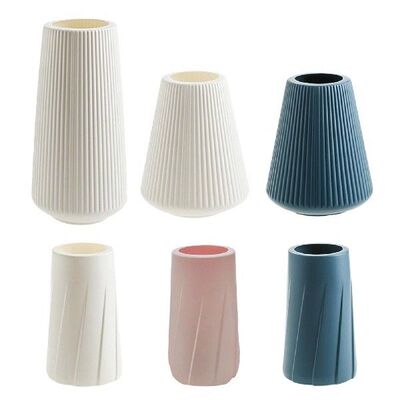 Nordic Style Flower Vase Decoration Plastic Vase Large