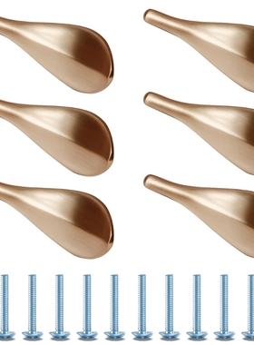 6Pcs Leaves Furniture Handles Cabinet Knobs Handles Drawer