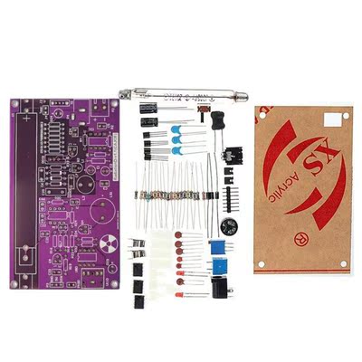 Unassembled DIY Purple Geiger Counter Parts Kit Module Nucle