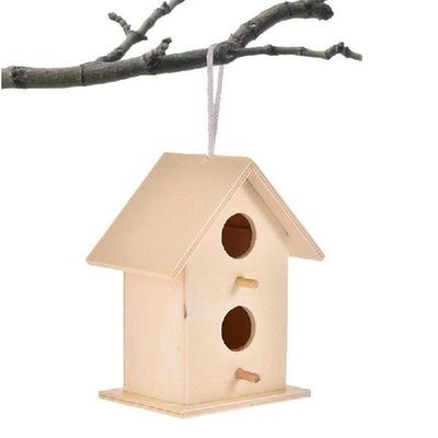 Wooden Bird House Nest Creative WallMounted Wooden Outdoor