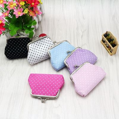 Coin Purses Lady Small Wallet For Women Dot Pattern Mini Has