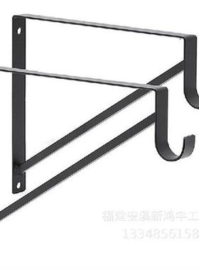 2 Pieces Heavy Duty Clothes Rail Brackets Closet Rod Shelf