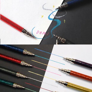 Hot sell 1.0mm Glitter Pens Kid's Flash Gel Pen DIY Draw