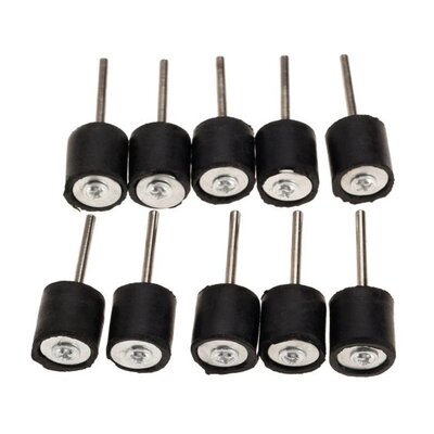 10Pcs Dremel Accessories 6.35mm Drum Rubber Mandrels 3mm Sha