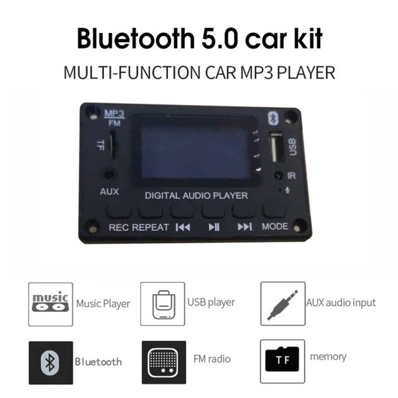 DC 5V 12V MP3 Decoder Board WMA Decoding MP3 Player Bluetoot
