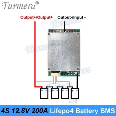 4S 12.8V 200A Balance Lifepo4 Battery BMS Balance Protected