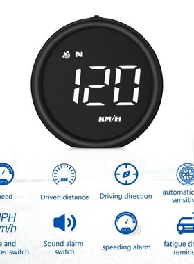 Car Head Up Display KM/h MPH Overspeed Alarm Speedometer Sma