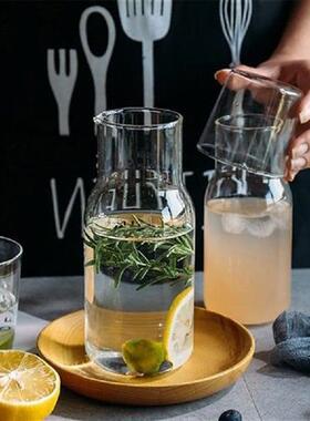 Glass Cup Cold Drink Cup Set Water Cup Water Carafe with