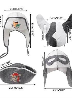 P82D Wool Felt Sauna Hat Anti Heat Russian Banya  For Bath