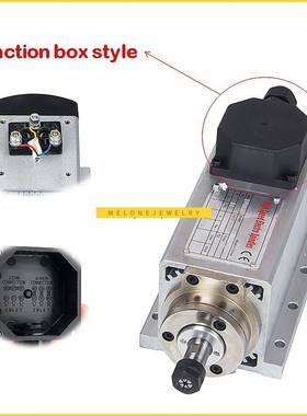 CNC Square Spindle 1.5KW 0.8kwSpindle Motor  Air Cooled Moto