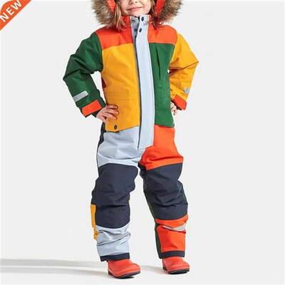 Children Ski Jumpsuit Ski Suit Boys Girls Autumn Winter Wind