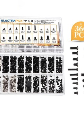 300/360Pcs M2 M2.5 M3 KM Screw Flat Head Phillips Screws Lap