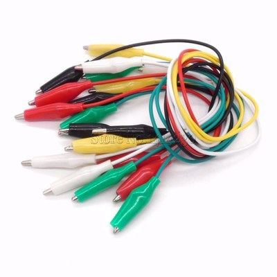 *10Pcs 5 colors 30cm length double-ended alligator clips jum