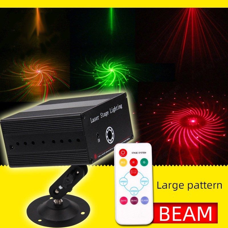 Spring Laser Large pattern cyclone stage laser light Red and green beam w_虎窝淘