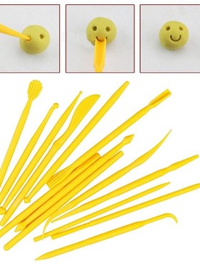 Plastic Clay Sculpting 14Pcs/Set Wax Carving Pottery Tools C