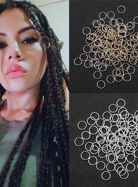 50Pcs/lot Mix Color Charms Hair Braid Dread Dreadlock Beads