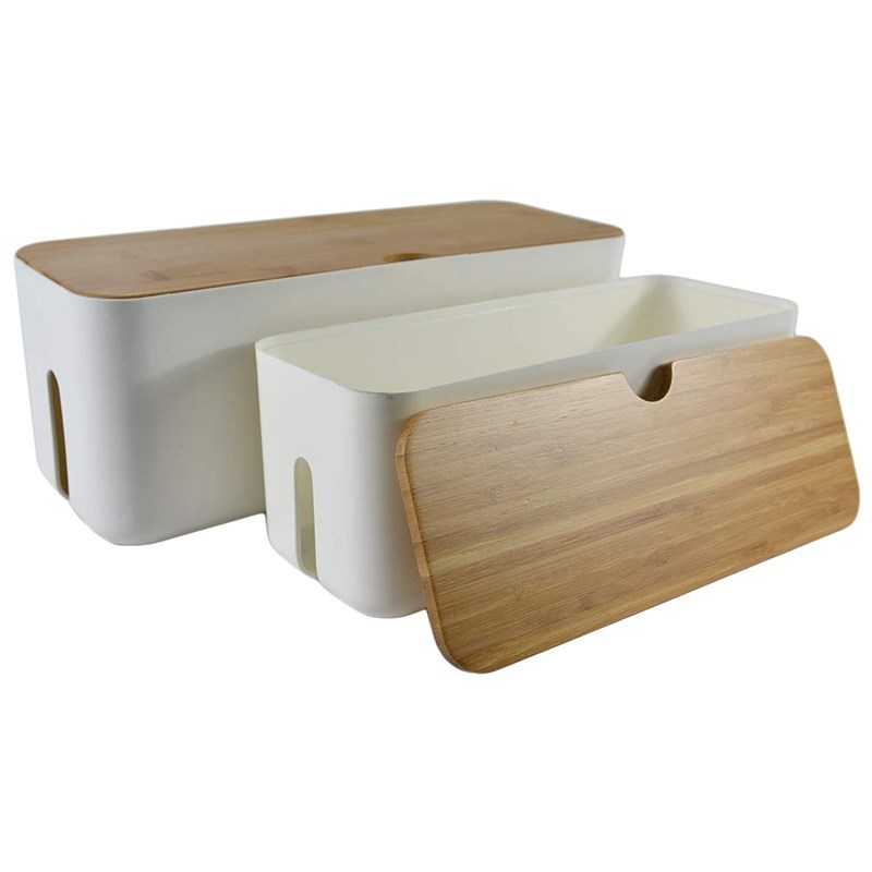 Cable Management Box Set Small and Large Cable Organizer Bo