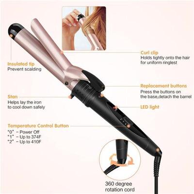 Curling Iron 5 in 1 Hair Curler Curling Wand Set 0. to 1.2