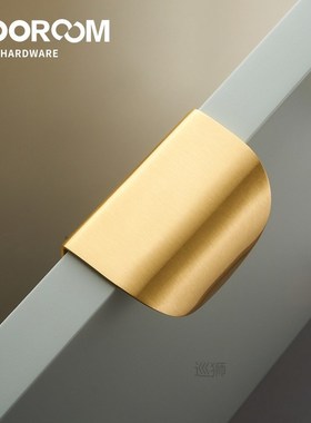 Brass Furniture Handles Solid Leaf Shaped Gold Pulls Wardrob