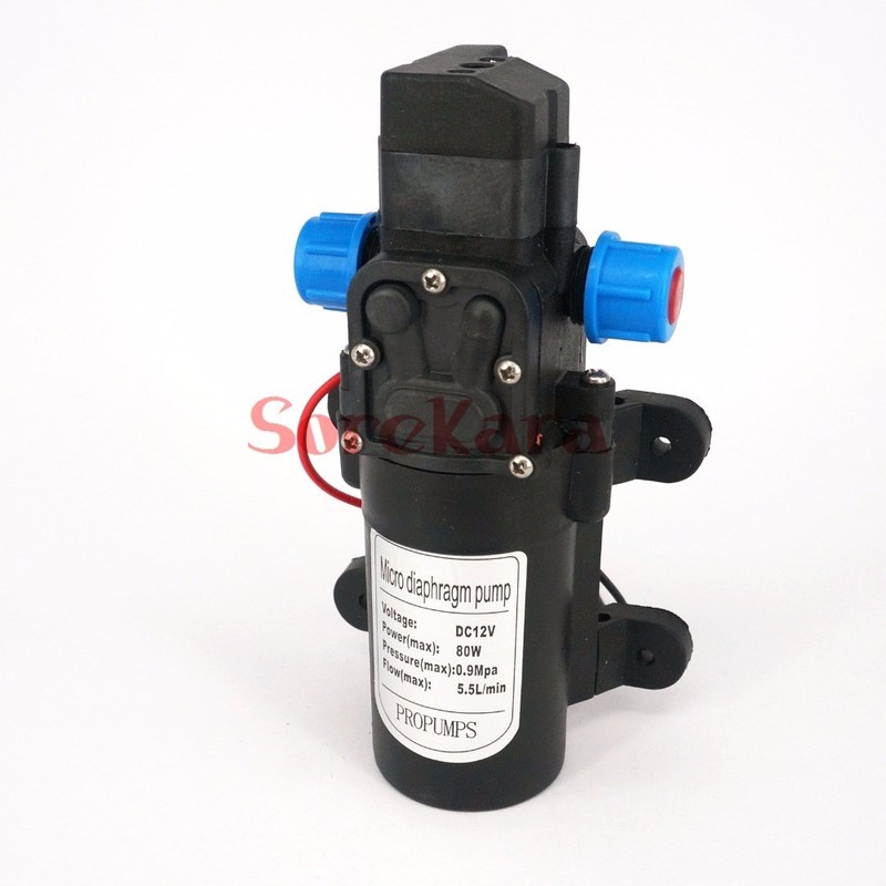 DC 12V/24V 80W Micro Diaphragm Water Pump Self-priming Boost
