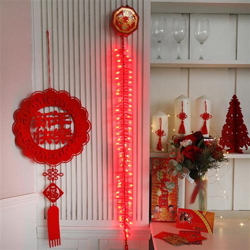 92LED 1.35m Electronic Firecracker Lamp with Sound AC220V