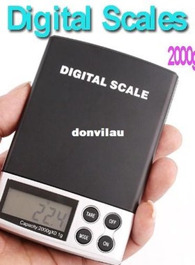 2kg 2000g/0.1g LCD Display Digtal Pocket Electronic Scale, f