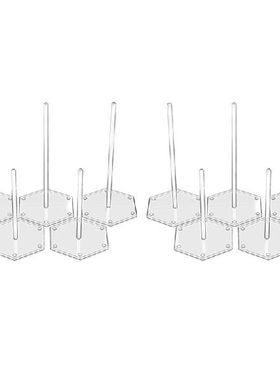 10Pack Clear Acrylic Donut Display Stand Doughnut