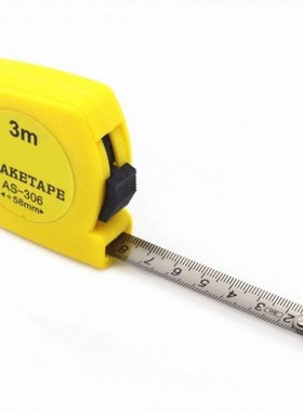 3 Meter Multifunction Yellow Case Mini Pocket Tape Ruler Mea