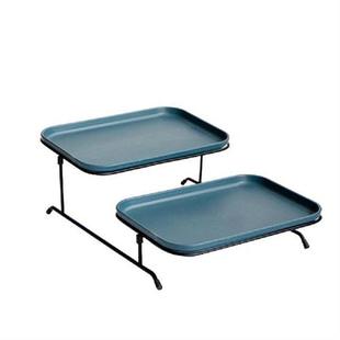 Tray Serving Stand Cake Dessert Display Plate Tea Fruit