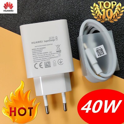 Original Huawei P30 pro charger 40W Supercharge EU Power Ad