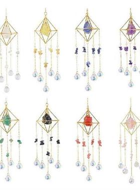 Prism Windchime Crystal Colorful Windbell Hanging Ornament