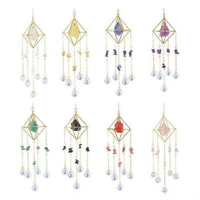 Prism Windchime Crystal Colorful Windbell Hanging Ornament