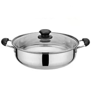 Pot Hot-Pot Induction-Cooker Soup Stainless-Steel Clear Home