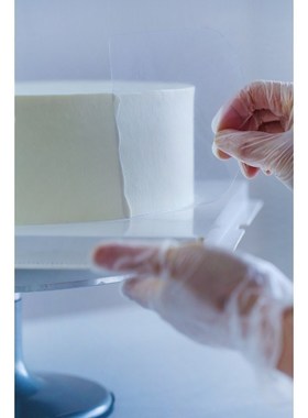 Baking tools transparent PET scraper cake smoothing plastic