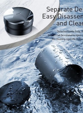 Car Ashtray Portable LED Light Cigarette Smoke Ashes Holder