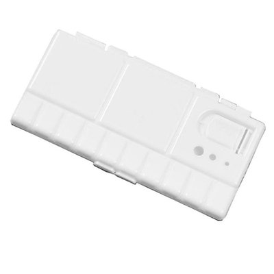White Plastic Paint Palette Box Watercolor Tray With 25 Grid