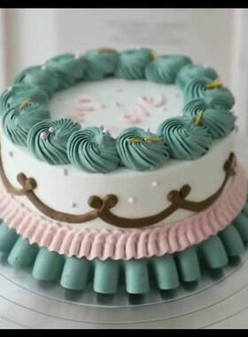 Web celebrity Retro Cake Cream Framing Mouth Princess Korean