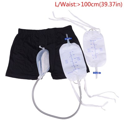 Urine Bag Reusable Male Urinal Bag Silicone Urine Funnel Pee