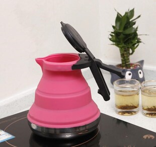 1.5L Travel folding silicone teakettle portable home water k