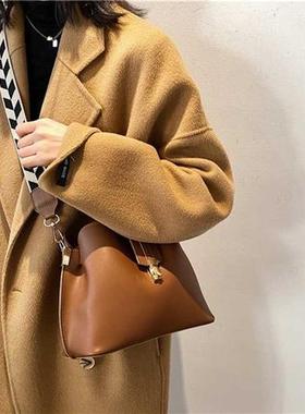 Vintage Simple Small PU Leather Bucket Crossbo Bags For Wo