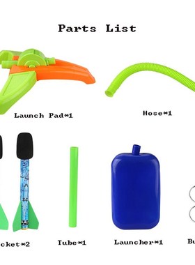 Stomp Rocket Jr. Glow Rocket 2 Rockets and Toy