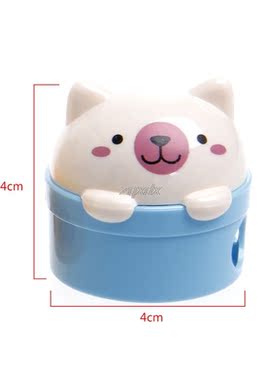 1X Cute Kawaii Bear Pencil Sharpener for Pencils Student Rew
