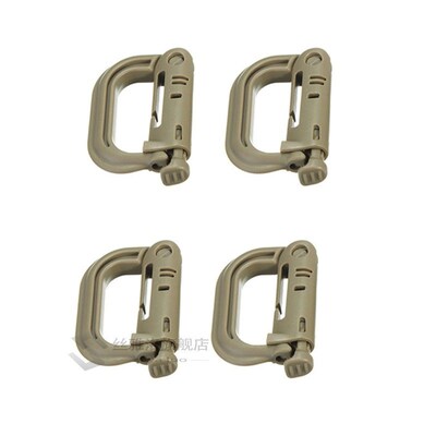 Carabiner D-ring  Molle Webbing EDC attach Shackle Grimlock